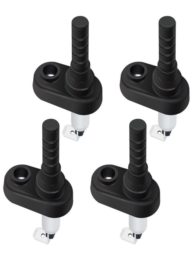 weideer 4Pcs 12V Mount Pin Switch Momentary Nickel Plated Universal Door Jamb Flange Light Hood Mount Switch with Rubber Boot for Car Boat K-025-L - Image 1